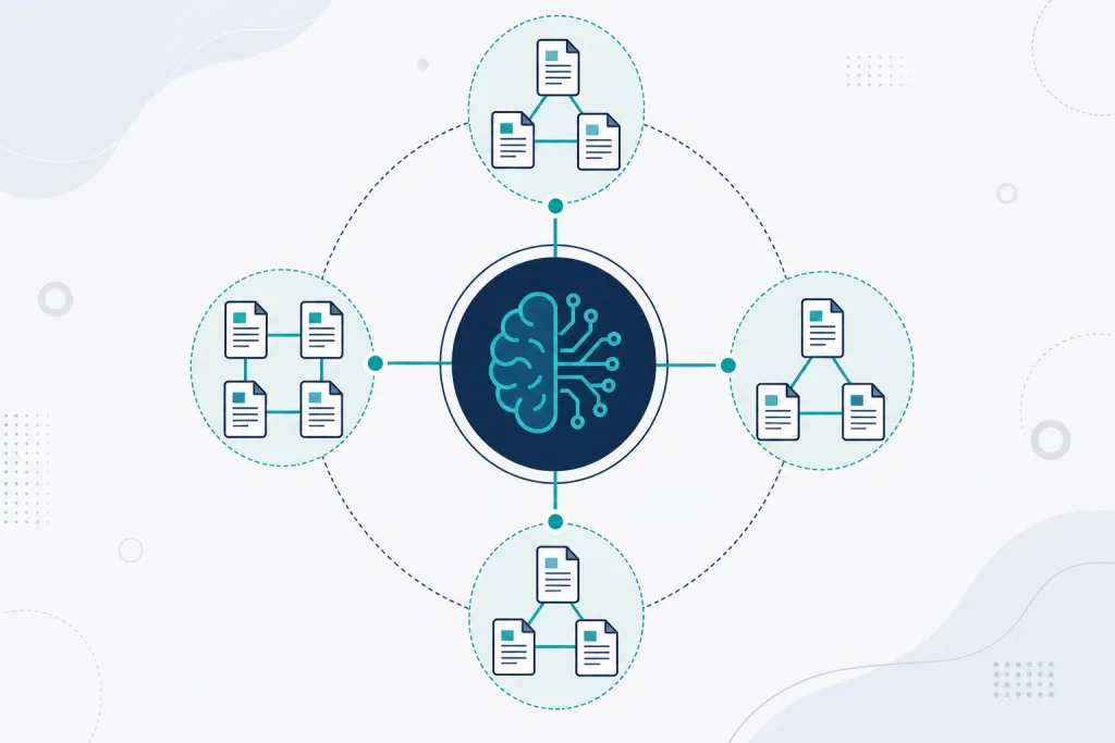 Topic cluster content map for SEO and AI search