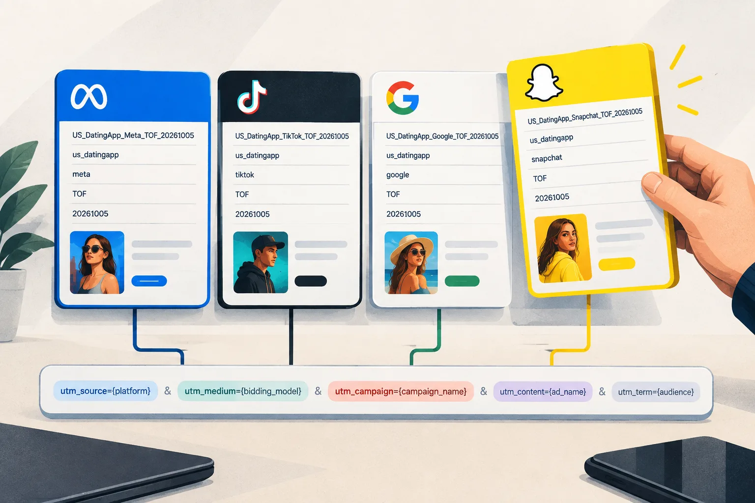 Four-platform workflow: integrating Snapchat into a unified media buying process with Meta, TikTok, and Google